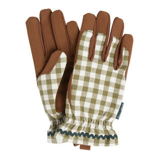 Colour Collection Gloves - Olive Check