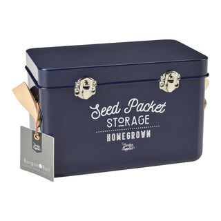 Seed Packet Storage Tin - Blue