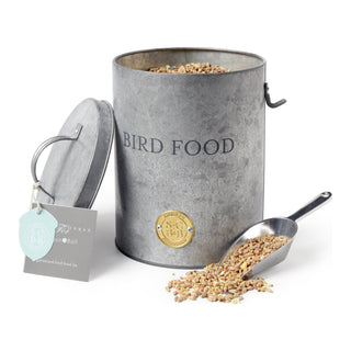 SC Galvanized Bird Food Tin
